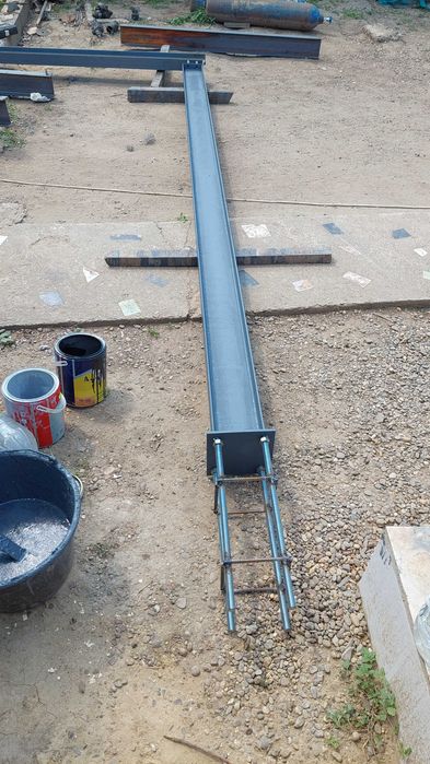 Vand 4ferme metalice la 10m deschidere din profil IPE160