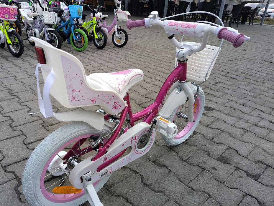BYOX Велосипед 14" FLOWER розов