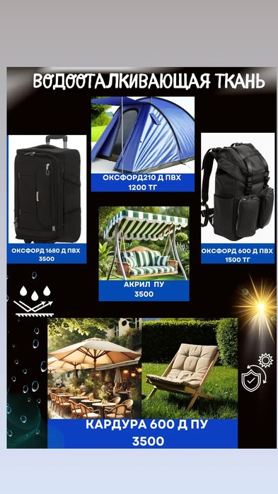 Ткани Оксфорд, Кордура Водооталкивающие ткани