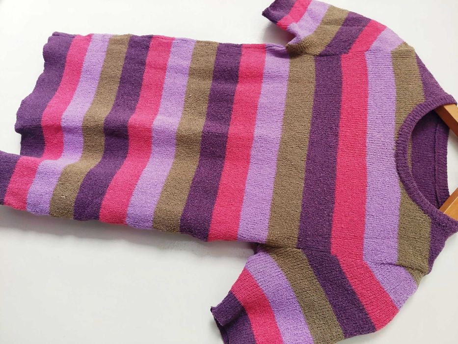 Дамска блуза с къс ръкав, букле, бутикова