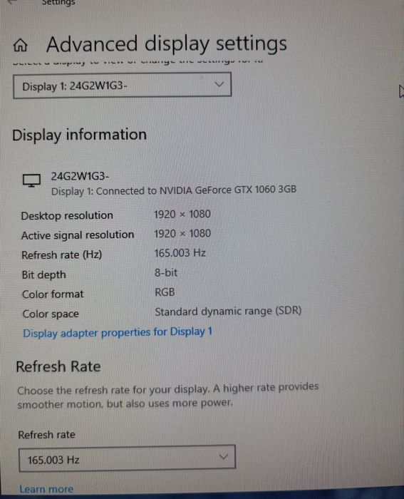 Calculator Gaming + Monitor 165Hz