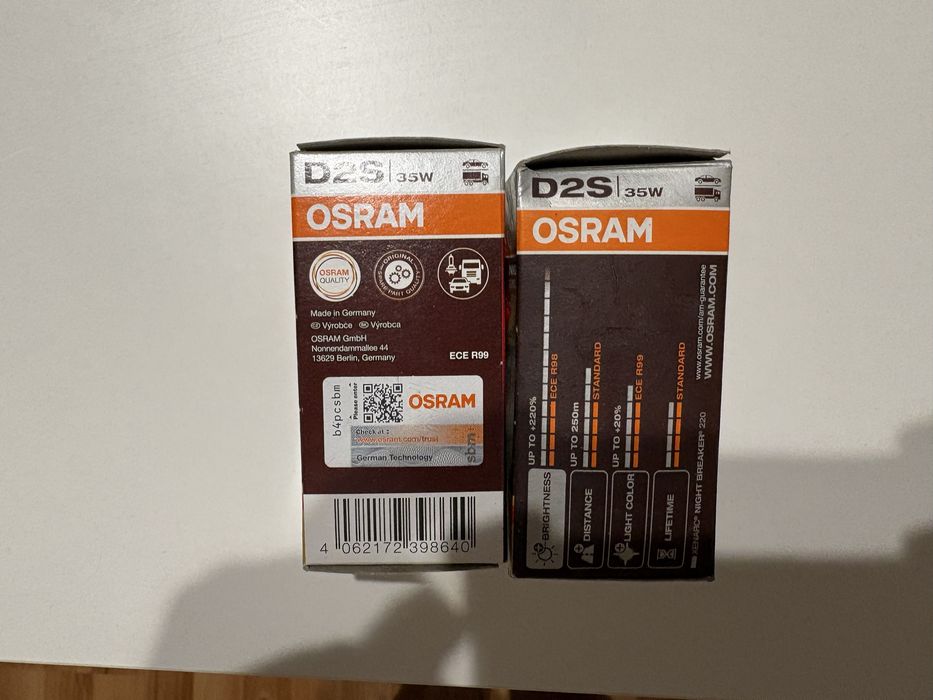 Крушки D2S Osram Night breaker +220%