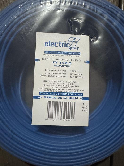 Cablu electric CYYF 3 x2.5 si 3x1.5, FY 1.5 si FY2.5