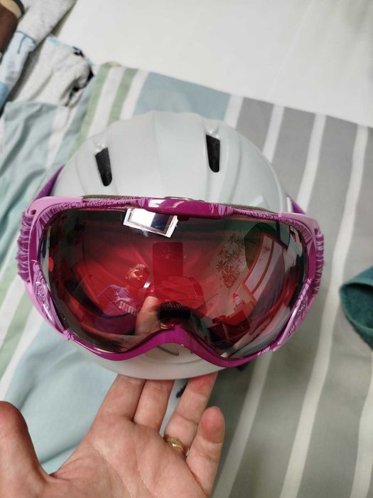 Cască schi/snowboard Alpina Scara 52–56 cm + ochelari