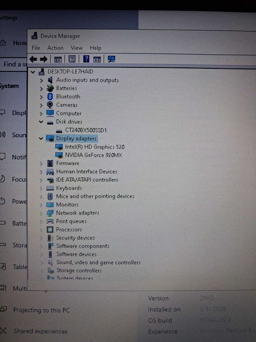 Laptop Lenovo i3  /17.3"