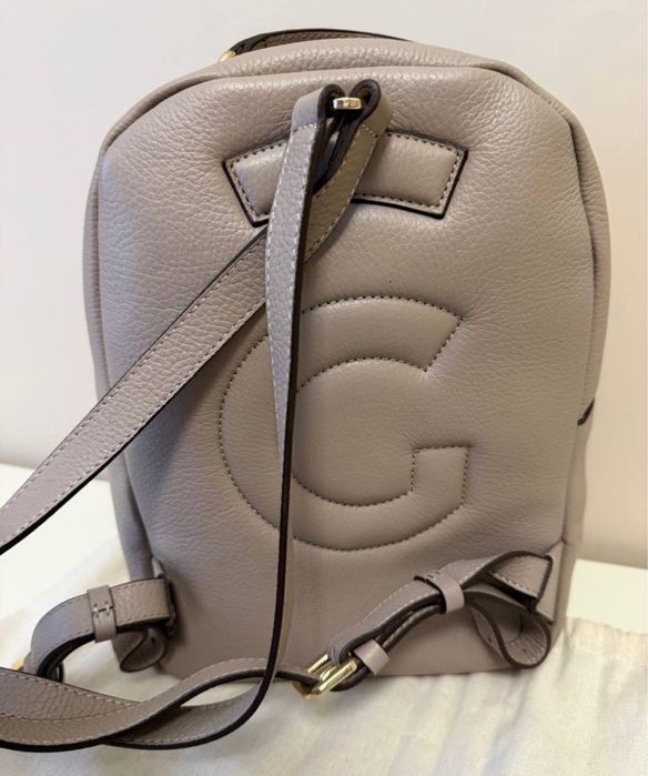 Кожаный женский стильный рюкзак