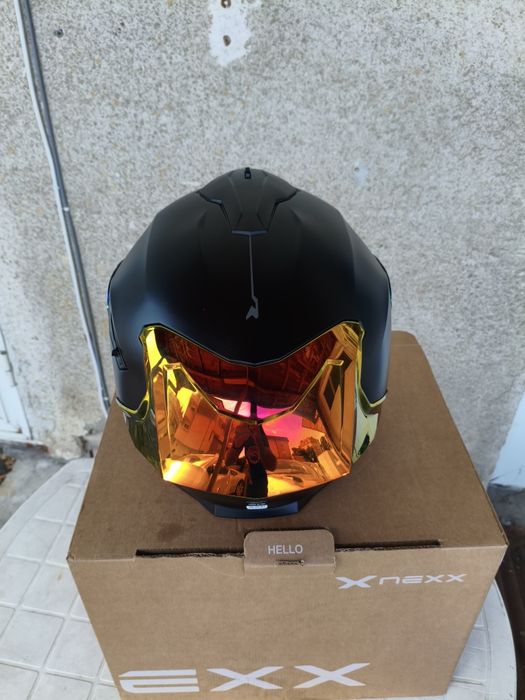 Каска NEXX Y100R Subsonic black red matt