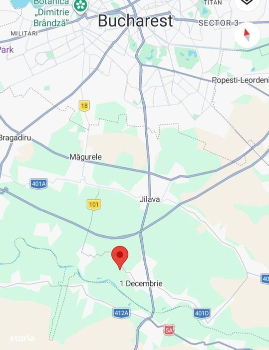 Teren 4.056 mp pentru dezvoltare rezidențială – Comuna 1 Decembrie