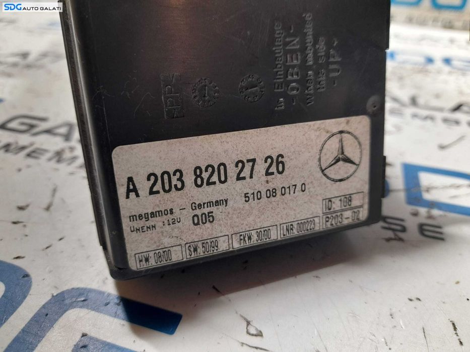 SAM Unitate Modul Calculator Control Confort Tablou Panou Sigurante Relee Mercedes CLK W209 2.2 CDI 2001 - 2009 Cod 2095450701 5DK008486-11 [N0343]