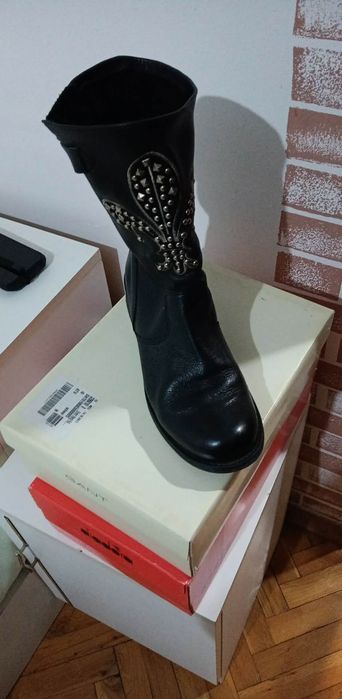 Боти естествена кожа