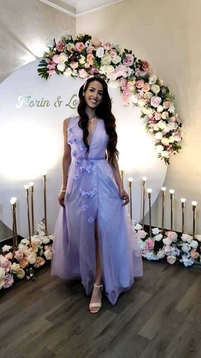 Rochie de ocazie, de nunta, Femei/Fete, Violet, Vara, XXS-XS