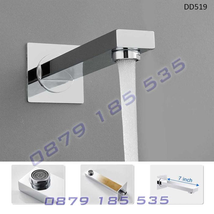 Луксозен висящ душ система вграждан стенен смесител хром слушалка пита