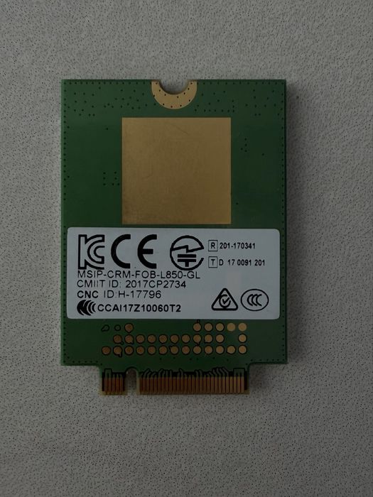Modem 4G HP Fibocom L850 GL  CAT 9 450Mbps M.2