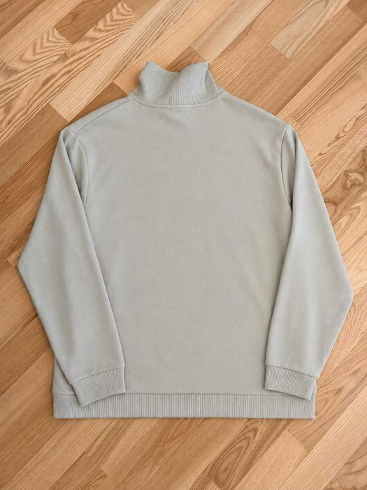 Bluză Fred Perry Half Zip Track Top bărbați, Light Oyster, inserții rib, mărimea L
