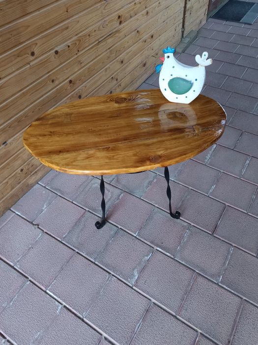 Masa cafea artizanala blat recuperat