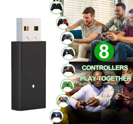 FOOAO безжичен адаптер за Xbox контролер, работи с Windows 10