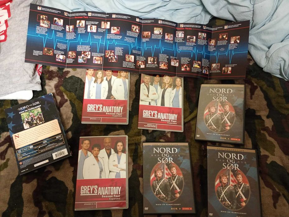 Grey's anatomy и North and South DvD