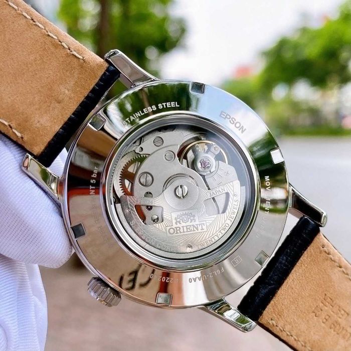 Orient Classic Open Heart Sun & Moon White