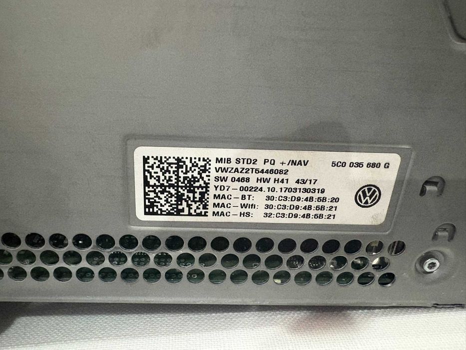 MIB STD2 PQ VW model RNS 510