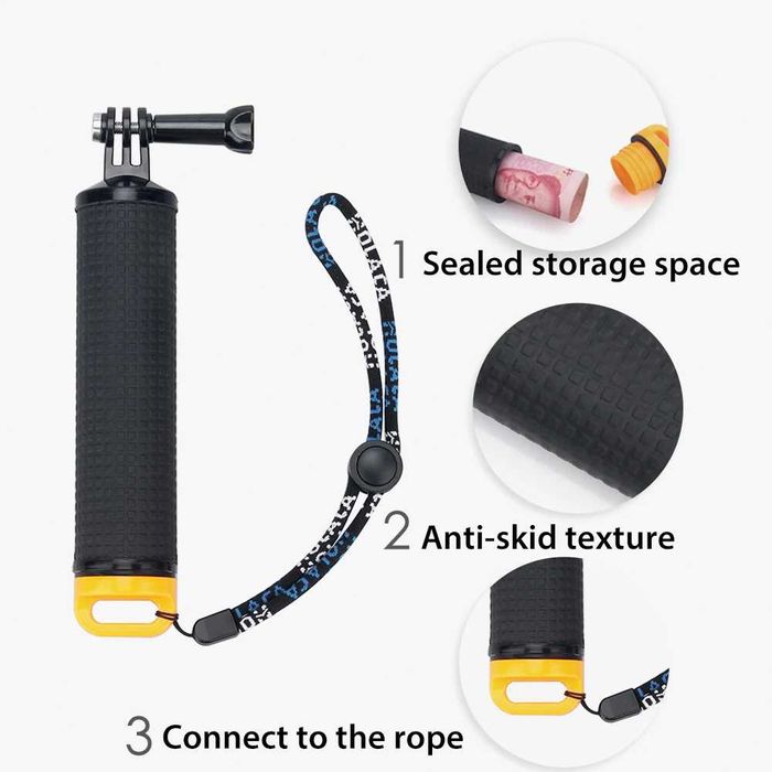 Maner plutitor floaty camera actiune GoPro DJI Osmo Action SJCAM etc