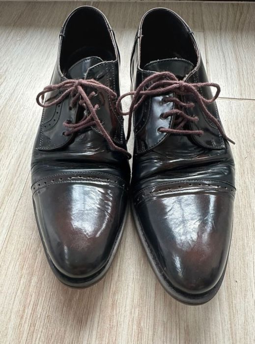 Pantofi de piele maro Marelbo