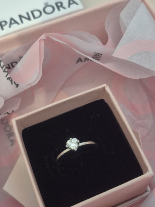 Серебро. Кольцо и цепь. PANDORA.