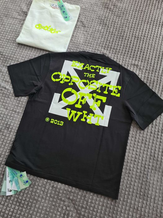 Tricou Off White Opposite White, Marimi L XL XXL, Premium, Unisex