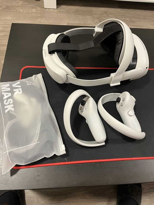 VR Pico 4 + Accesorii AMVR + Halo + Interfata Faciala Piele