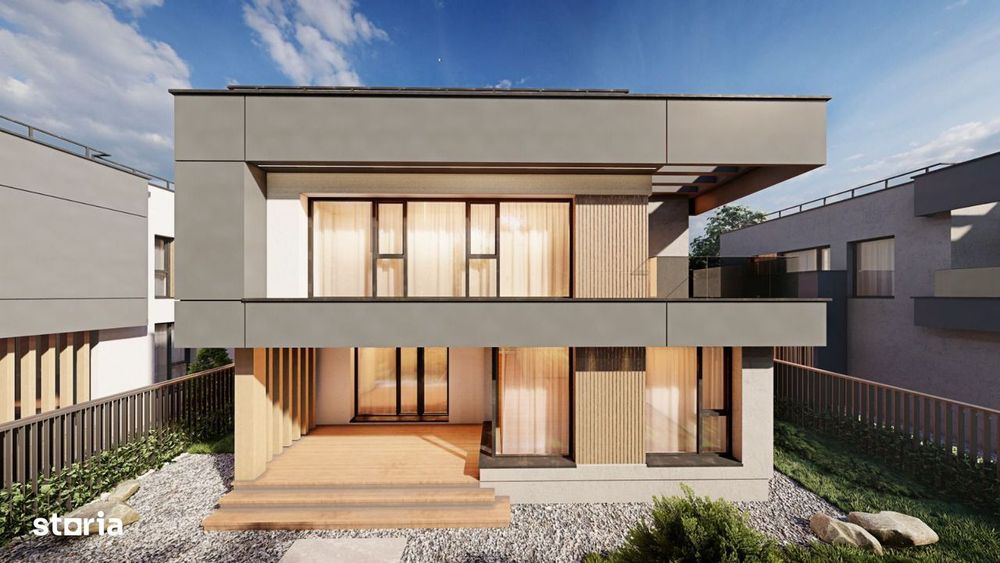 Teren Balotesti cu proiect vile gata de executie - Proiect, PUZ si AC