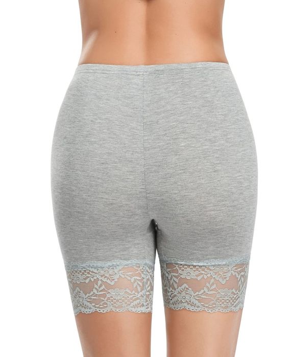 Set 3 pantaloni scurți damă cu dantelă anti-frecare L