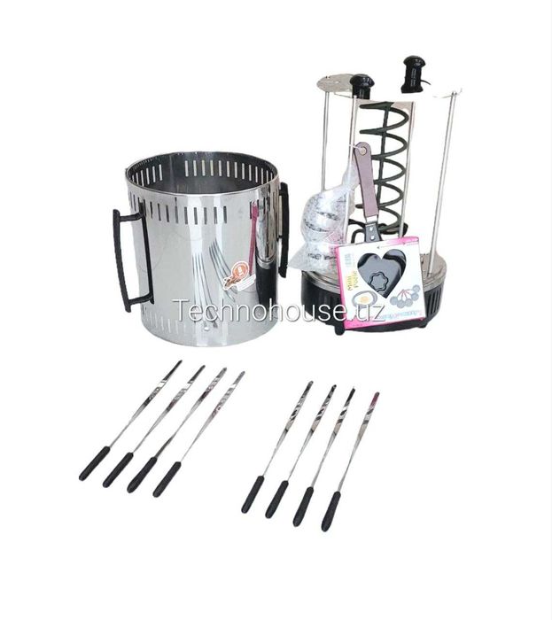 Электрошашлычница 8 шампур RAF kabob  - праздничное удовольствие !