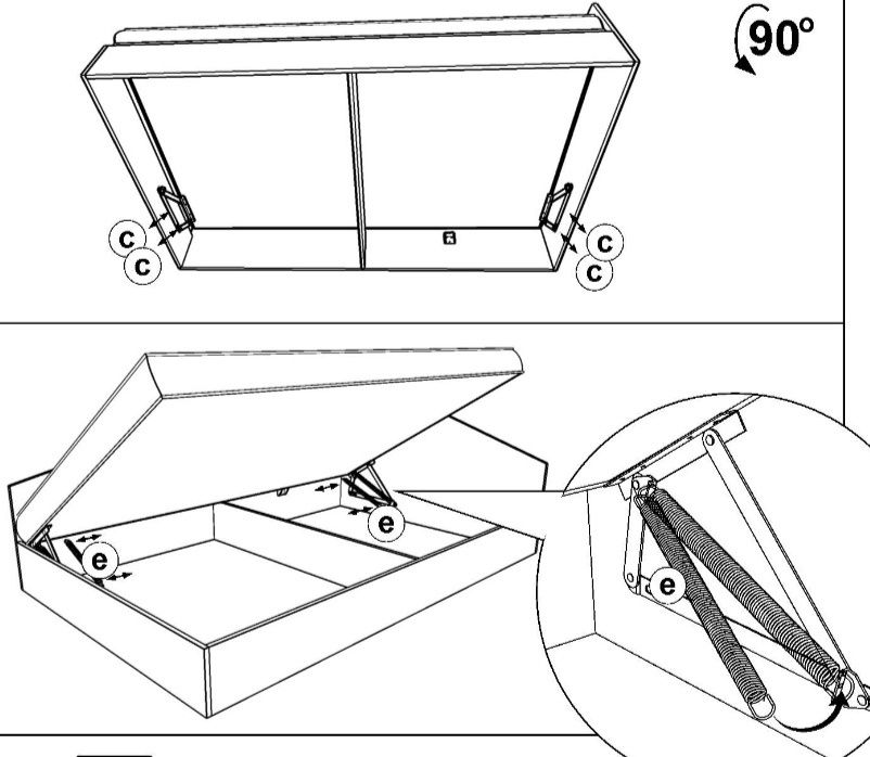 Mecanism ridicare pat