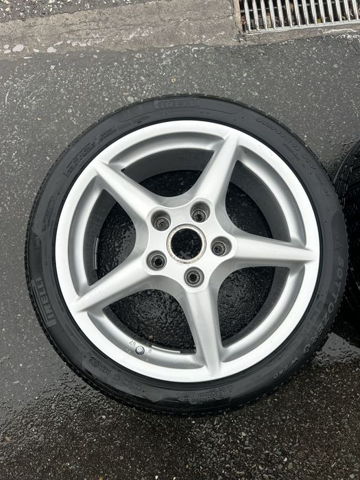 Roti iarna porsche in doua latimi BBS 5 spite