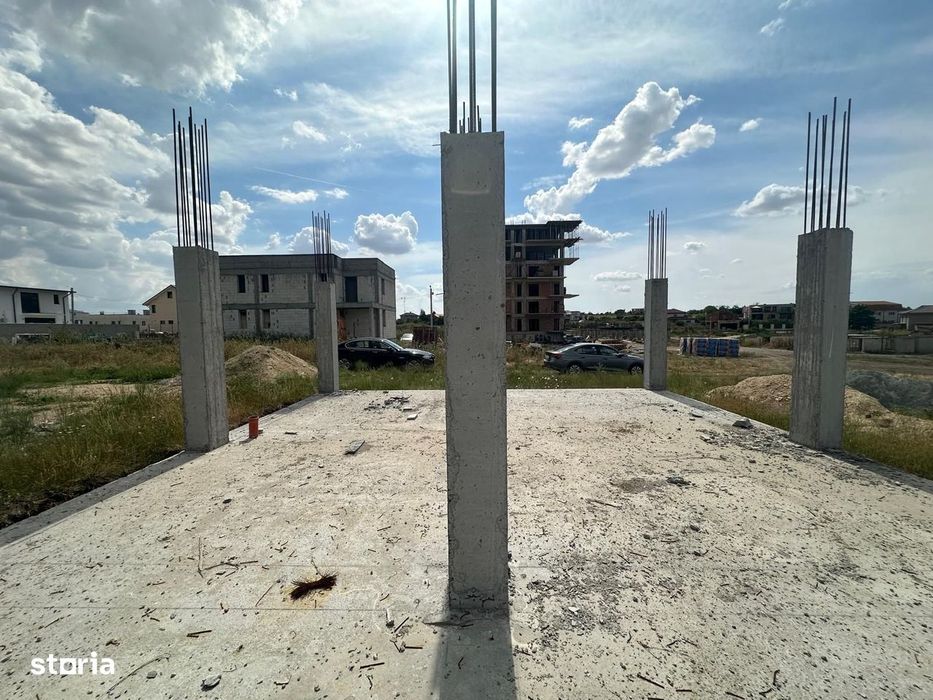teren de vanzare Techirghiol cu fundatie si autorizatie construire