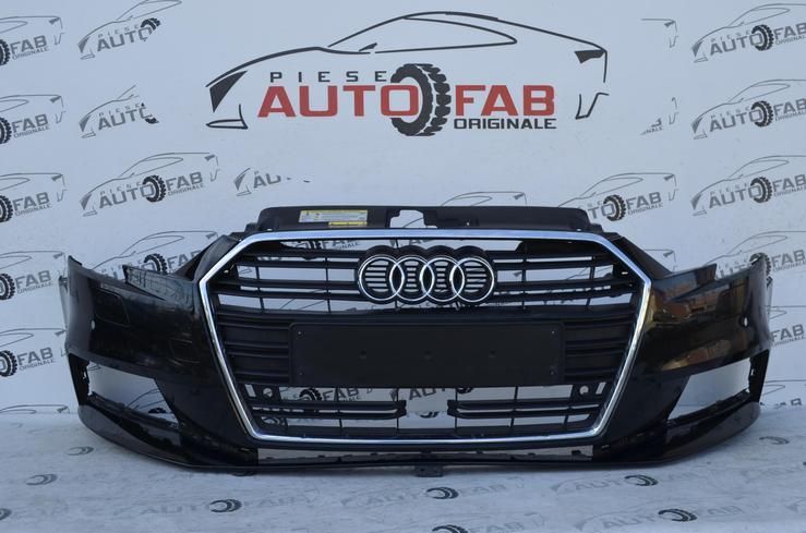 Bara fata Audi A3 8V Sportback Facelift an 2017-2020 cu gauri pentru Parktronic şi spalatoare faru