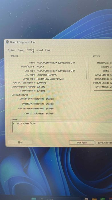 Laptop Gaming MSI RTX 3050/ I5
