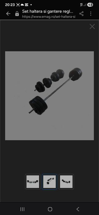 Vand gantere fitness