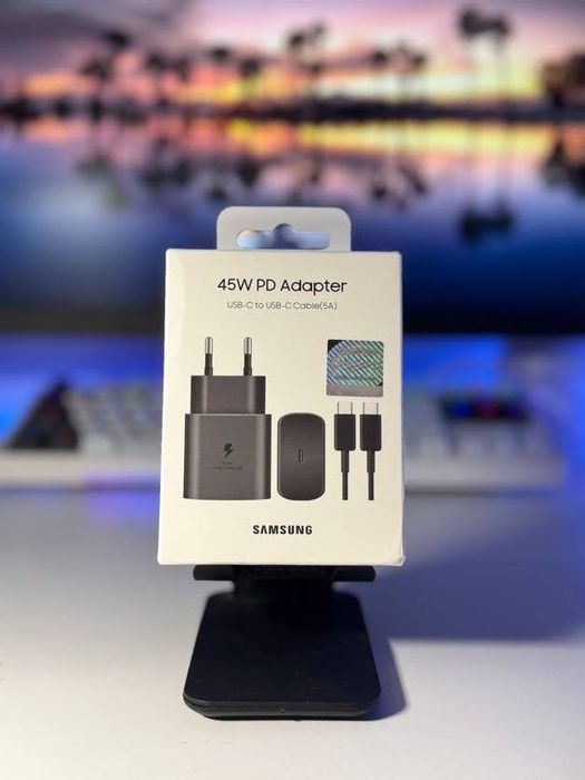 Incarcator Samsung 45W + cablu 5A, Ultra Fast Charging, nou, sigilat