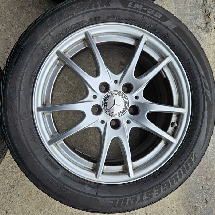 Roti/Jante/Jenti originale Mercedes Clasa A B C CLA | Bridgestone 205/55 R16