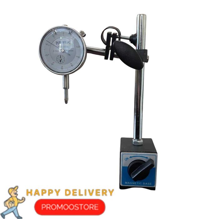 НЕМСКА Магнитна Стойка И Индикаторен Часовник HAWEK + ЛЕД ФЕНЕР