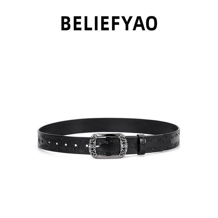 2025 новый кожаный оригинальный ретро-ремень с бабочкой, y2k