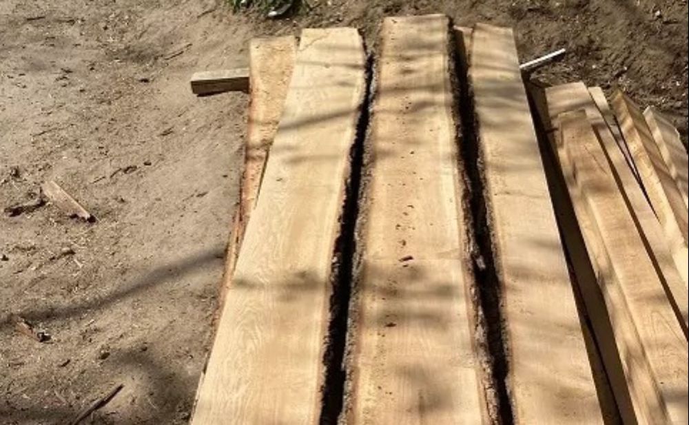 Доска дуба, сухая, столярная