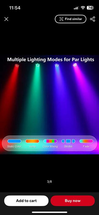 Somspot LED Прожектори многоцветни за сватба или парти