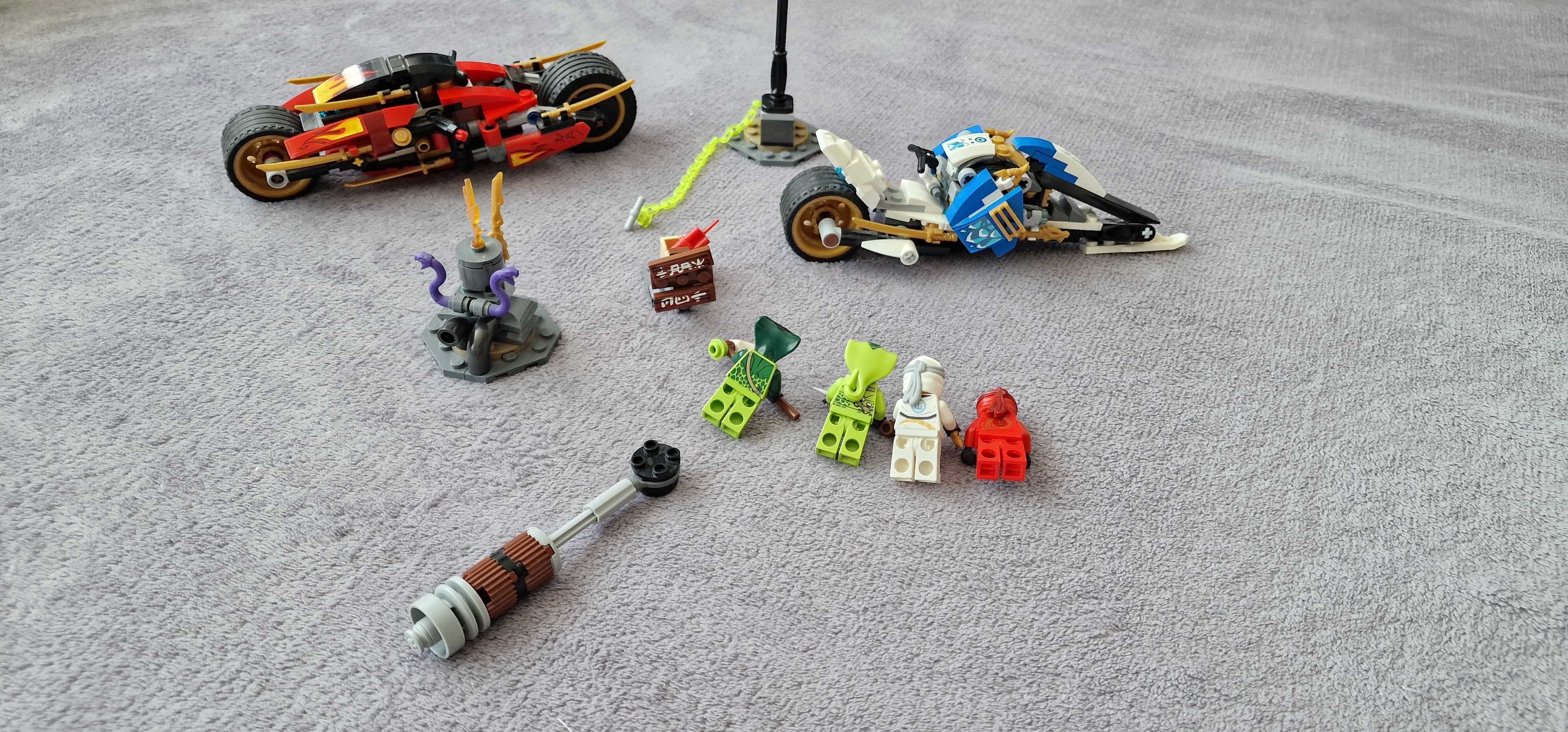 Lego ninjago kai's blade cycle and hot sale zane's snowmobile