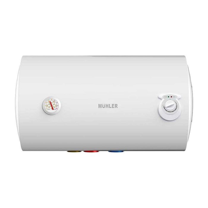 Хоризонтален бойлер Muhler WH80MH2, 2000W, 80L, Клас С, 5 години, Бял