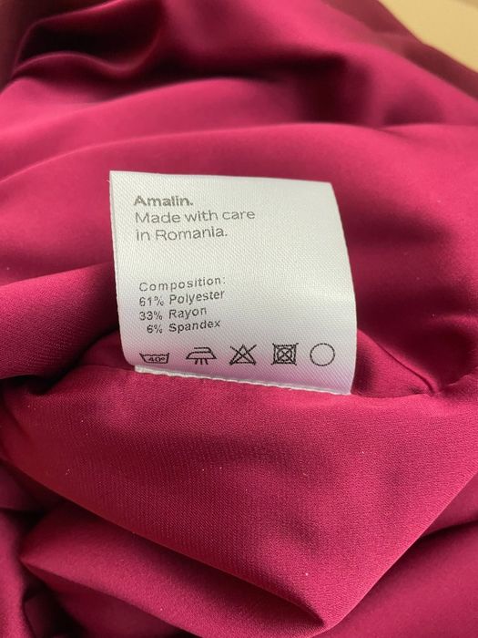 Rochie Amalin, nouă, cu eticheta, culoare Merlot