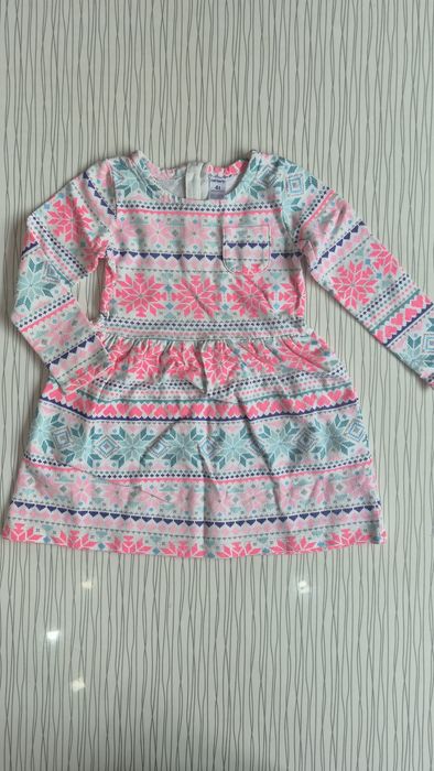 Платье с рукавом Carters, размер 4Т, 99-105 см