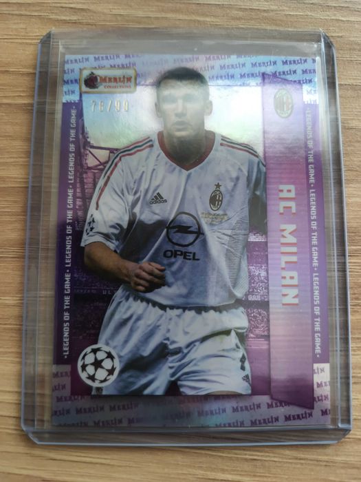 Topps AC Milan relic auto numbered, Милан спортни карти, номерирани, автограф, реликви лот