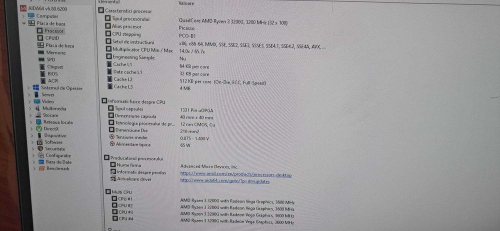 Procesor Ryzen 3 3200G