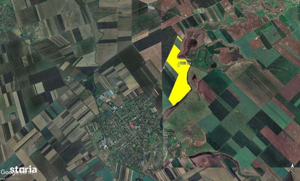 103 ha teren arabil compact, la 25 km de Timisoara